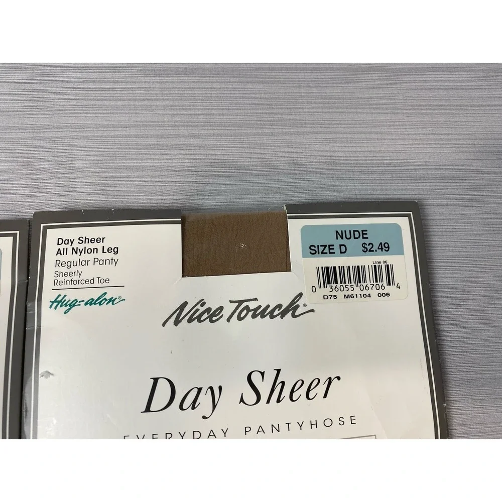 Vintage Sears Nice Touch Day Sheer Regular Panty‎ Everyday Pantyhose Size D